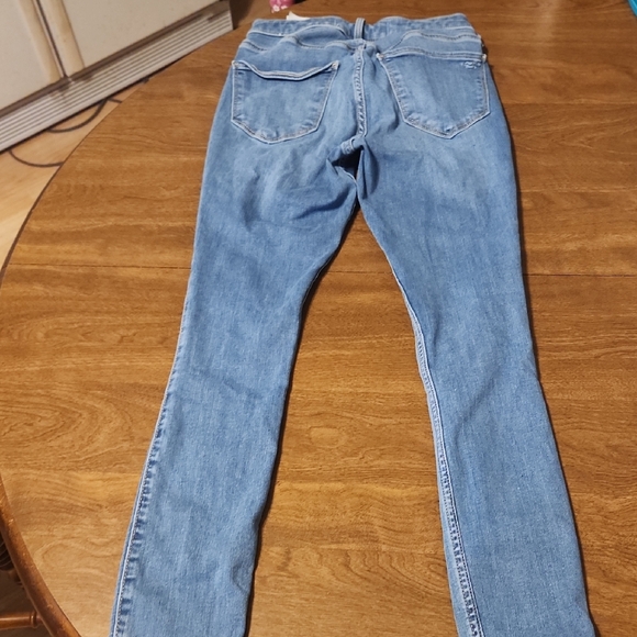 Hollister Sky Blue Ripped Skinny Jeans - Picture 3 of 5